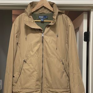 Beige Polo hooded jacket